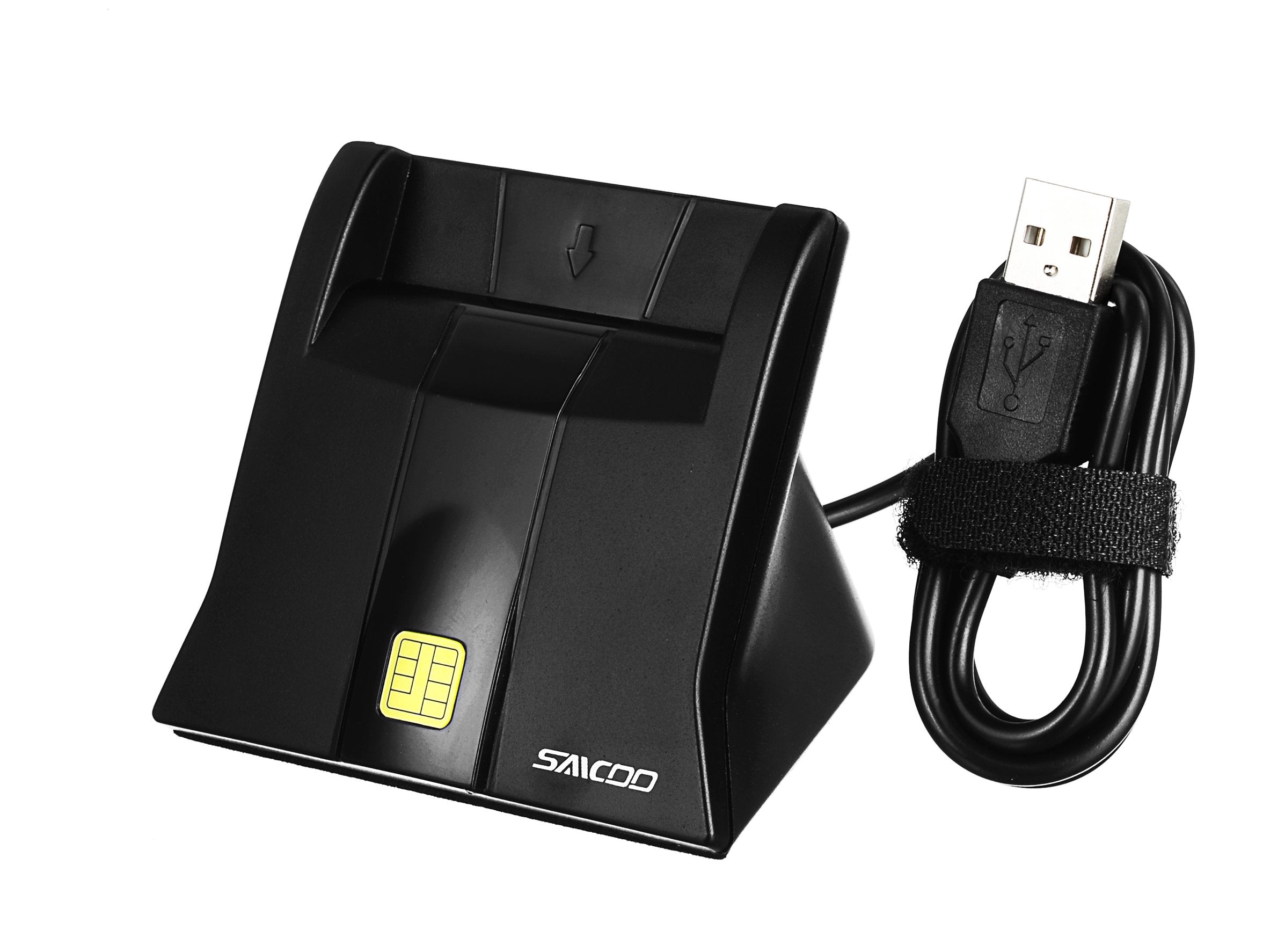 Saicoo Cac Reader Dod Military Usb Common Access Cac Smart Card Reader   Compatible With Mac Os, Win (Don'T Support Va Piv Card)
